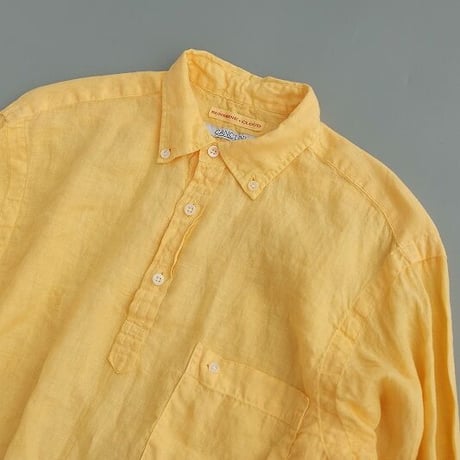 SUNSHINE＋CLOUD(サンシャインプラスクラウド)　　 Linen Shirt‐SlipOn    CANCLINI　Linen   Yellow
