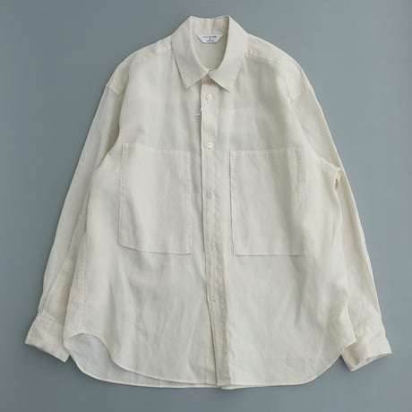 Garment-dye over shirt　　　SH05261　　　　Ecru