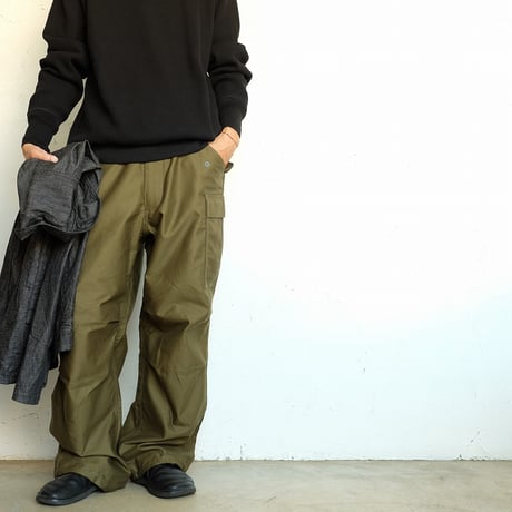 *A VONTADE(アボンタージ)    Big Waffle Crew Top　　　Black