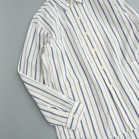 *A VONTADE(アボンタージ)　　　 Gardener Apron Shirts  LS　　　　Natural Multi Stripe