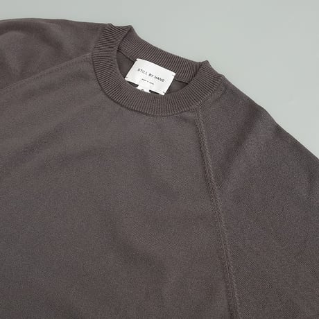 STILL BY HAND(スティルバイハンド)　　  Half Sleeve Summer Knit　　NO02262　　　　BlueGray