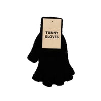 TONNY GLOVES(トニーグローブス)　　　　Alpaca Fingerless Globe　　　Black