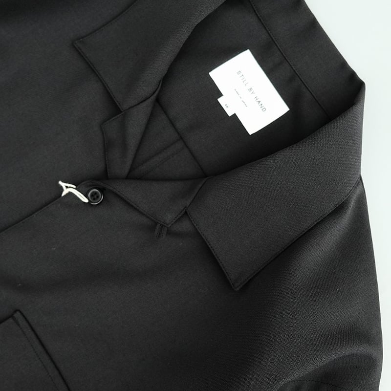 新品 スティルバイハンド STILL BY HAND 半袖プルオーバーシャツ STILL BY HAND（スティルバイハンド）/ プルオーバーオープン