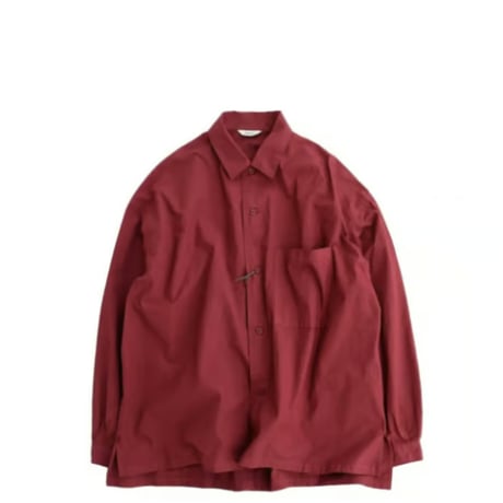 Kontor(コントール)　　  Garment-dye Relax Shirt　　　Bordeaux