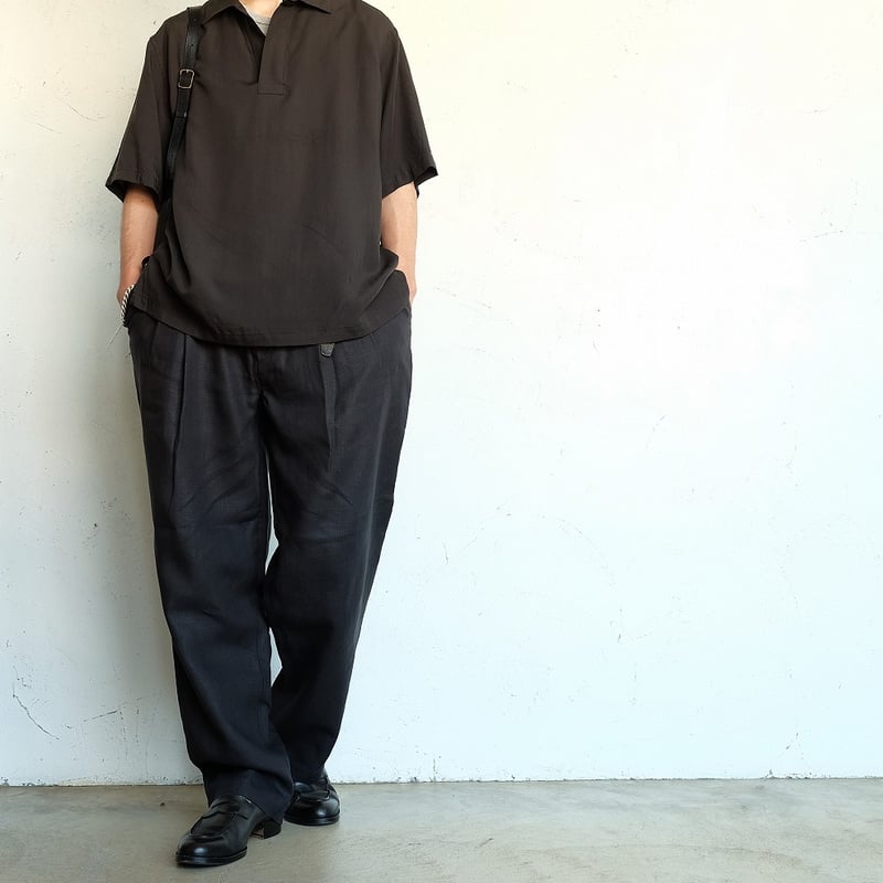 STILL BY HAND(スティルバイハンド) Linen 2Tuck Trouse