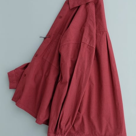 Kontor(コントール)　　  Garment-dye Relax Shirt　　　Bordeaux
