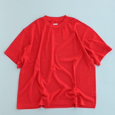 holk(ホーク)　　　  Wool S/S Tshirt　　　Red