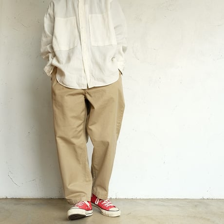 Garment-dye over shirt　　　SH05261　　　　Ecru