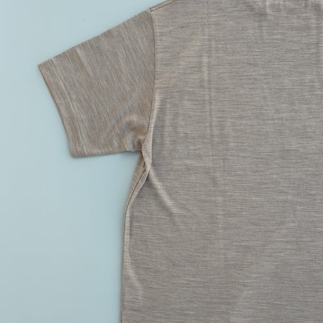 holk(ホーク)　　　  Wool S/S Tshirt　　　Mocha