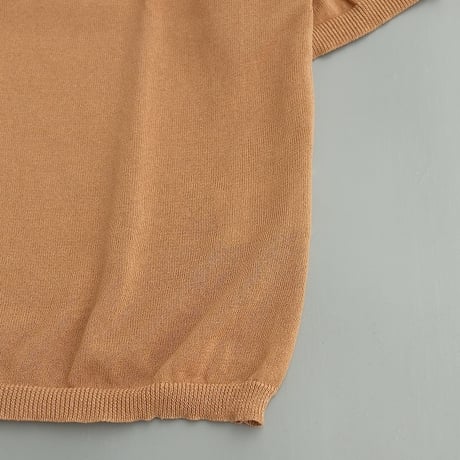 STILL BY HAND(スティルバイハンド)　　  Half Sleeve Summer Knit　　NO02262　　　　Pale Orange