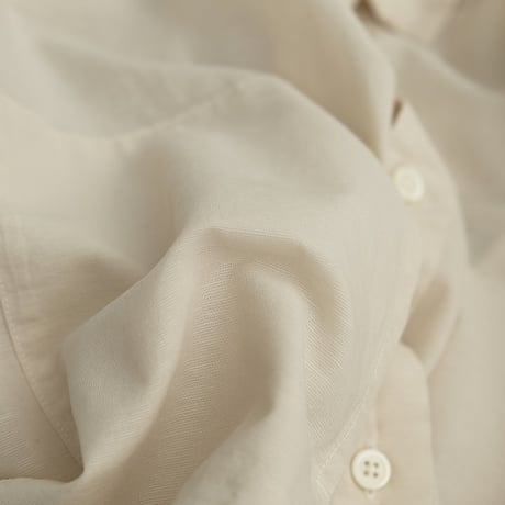 STILL BY HAND(スティルバイハンド)  Garment-dye over shirt　‐Hemp Mix‐　　SH09262　　　Ecru