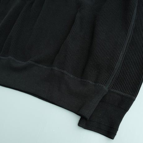 *A VONTADE(アボンタージ)    Big Waffle Crew Top　　　Black