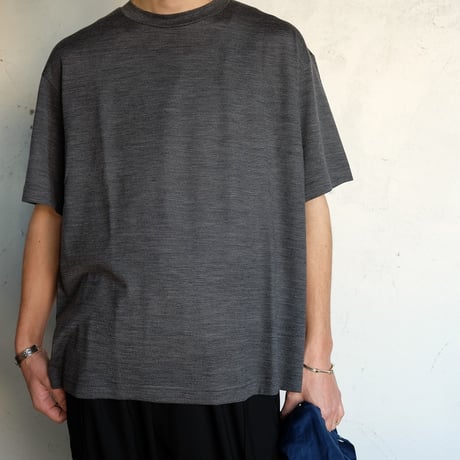 holk(ホーク)　　　  Wool S/S Tshirt　　　Gray