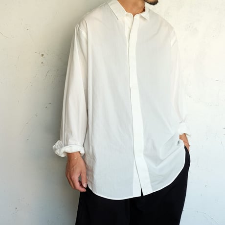 Masnou design(マスノウデザイン)　　 SHIRTS A-33  　　　　White