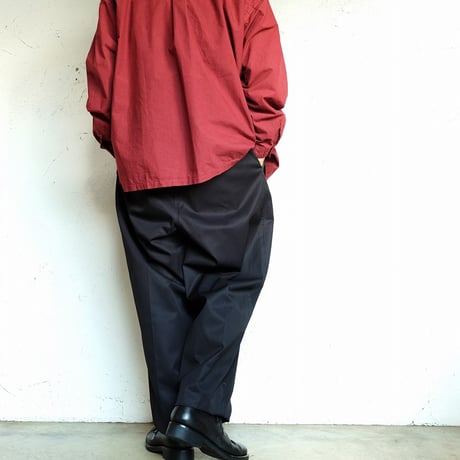 Kontor(コントール)　　  Garment-dye Relax Shirt　　　Bordeaux
