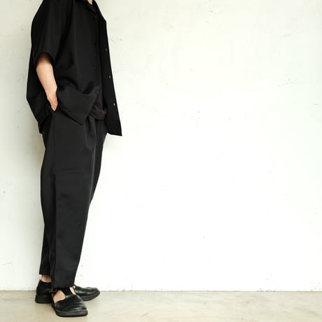 STILL BY HAND(スティルバイハンド)　　　　Open Collar　Shirt　　　　SH01242　　　　Black