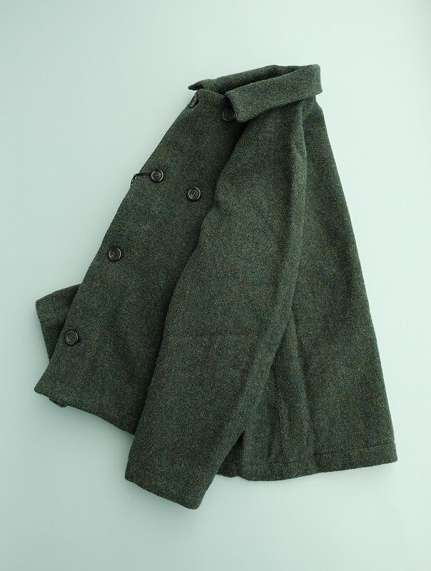 nisica(ニシカ) Tweed ダブルボタンジャケット Green | ART nisica(ニシカ) Tweed ダブルボタンジャケット Green | ART