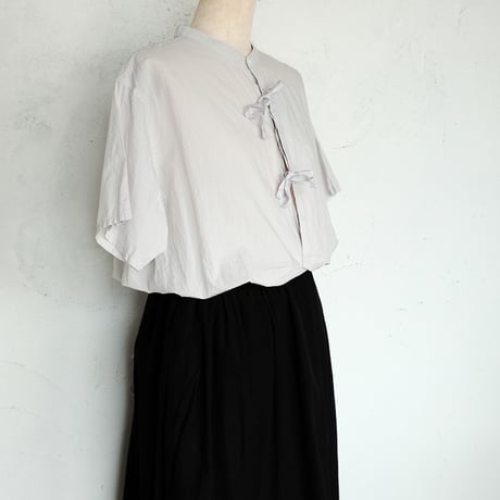 holk(ホーク)　　　 Bow Blouse　　　　Ice Gray　　　【Women's】