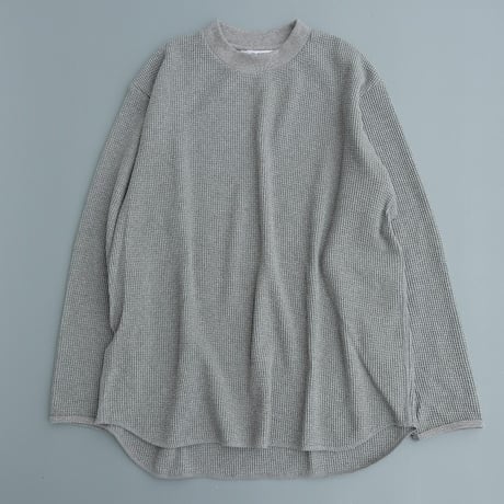 STILL BY HAND(スティルバイハンド)　　  Thermal L/S Tee　　CS01254　　　　Heather Gray