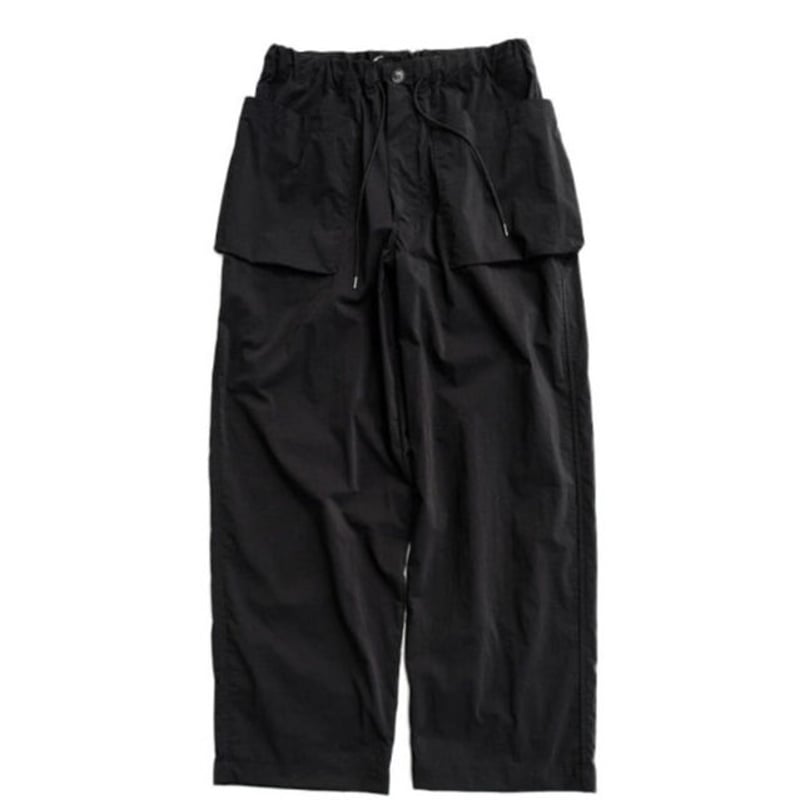 STILL BY HAND タスランナイロンベストBLACK STILL BY HAND（スティルバイハンド） ナイロンジップベストの