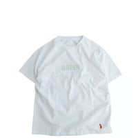 GROWN IN THE SUN(グローンインザサン)　　 SS Tee　　GREEN/APPLE　　　　White