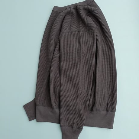 *A VONTADE(アボンタージ)    Big Waffle Crew Top　　　Charcoal
