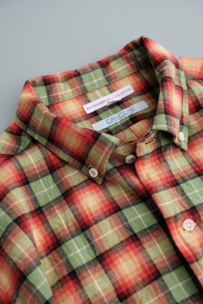 サンシャインクラウドSUNSHINE+CLOUD ネルシャツCANCLINI