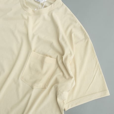 STILL BY HAND(スティルバイハンド)　　  Ringer T-Shirt　　CS03262　　　Cream