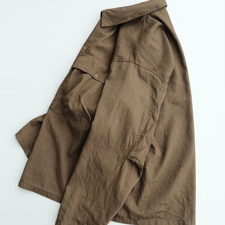 STILL BY HAND(スティルバイハンド )　　　 製品染め シャツジャケット　BL01241　　　　DarkOlive