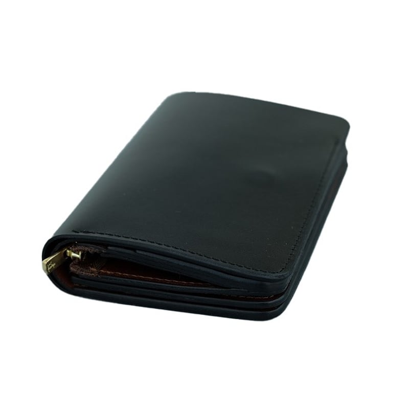 新品未使用✨forme フォルメ　short wallet flip-26 黒 forme フォルメ 二つ折り財布 flp-26 Short Wallet エンボス