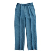 EGRETIQUE(イグレティーク)　　　Linen Chambray  Wide Trousers　　Blue