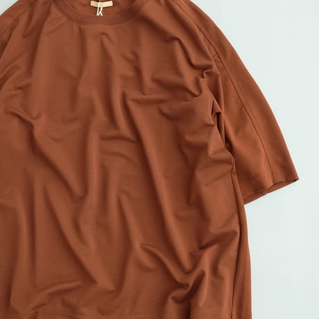 LAMOND  /  STICH WORK COOL TEE　　Brown