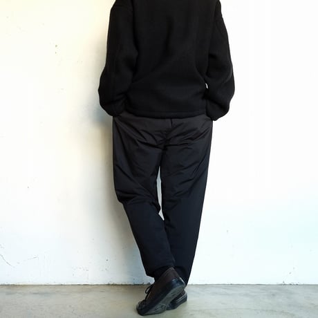 STILL BY HAND(スティルバイハンド)　　  Padded Easy Pants　　PT01254  　　　Black