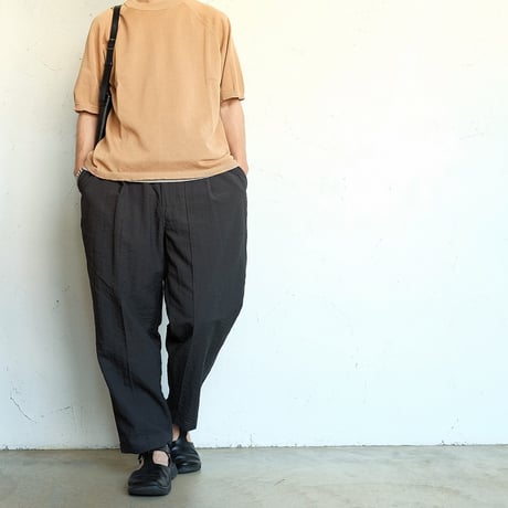 STILL BY HAND(スティルバイハンド)　　  Half Sleeve Summer Knit　　NO02262　　　　Pale Orange