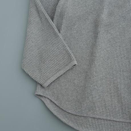 STILL BY HAND(スティルバイハンド)　　  Thermal L/S Tee　　CS01254　　　　Heather Gray
