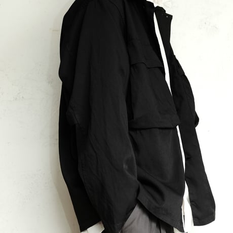 STILL BY HAND(スティルバイハンド )　　　 製品染め シャツジャケット　BL01241　　　　BlackNavy