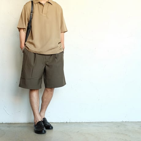 STILL BY HAND(スティルバイハンド)　　Wool Short Pants ‐super120’s‐　　PT10262　　　Olive