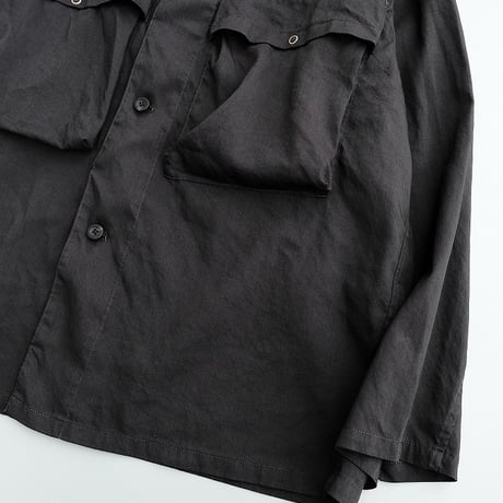 STILL BY HAND(スティルバイハンド )　　　 製品染め シャツジャケット　BL01241　　　　BlackNavy