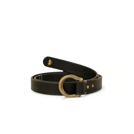Jacou(ジャコウ)　 shell ring belt  　Black