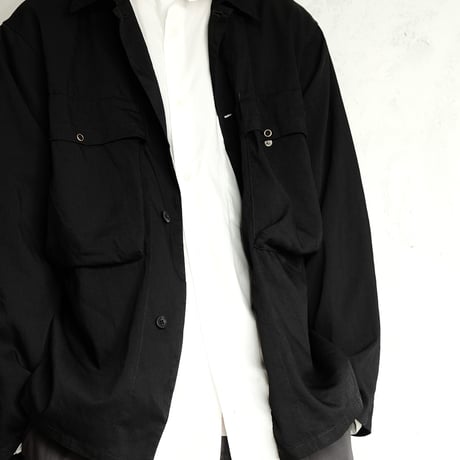 STILL BY HAND(スティルバイハンド )　　　 製品染め シャツジャケット　BL01241　　　　BlackNavy