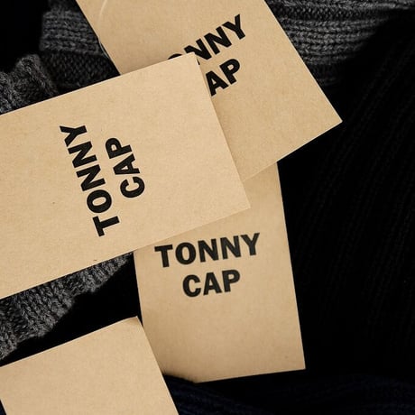 TONNY CAP(トニーキャップ)　　　 Dry Cotton Knit Cap　　　Black