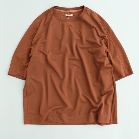 LAMOND  /  STICH WORK COOL TEE　　Brown