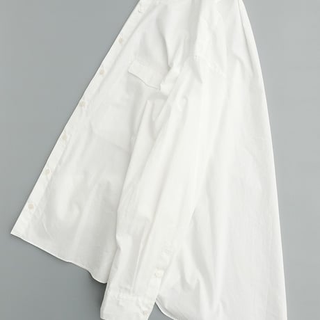 Masnou design(マスノウデザイン)　　  ２０２　Band Collar Shirt　【White】