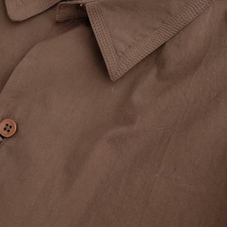 kontor(コントール)　　Oversized Stitching Shirt　　　Brown