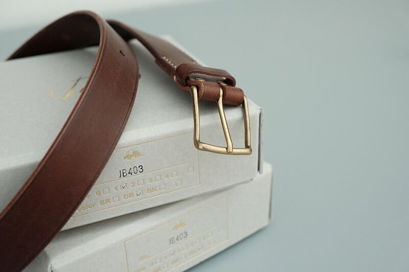 Jacou(ジャコウ) thin buckle belt D.BROWN | ART S
