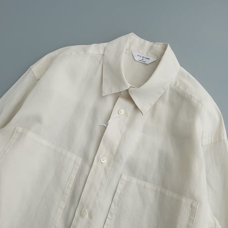 Garment-dye over shirt　　　SH05261　　　　Ecru