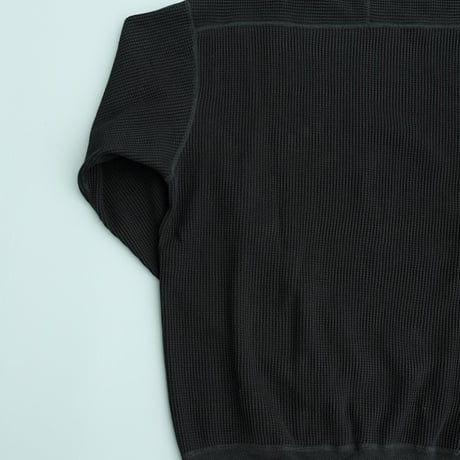 *A VONTADE(アボンタージ)    Big Waffle Crew Top　　　Black