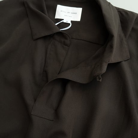 STILL BY HAND(スティルバイハンド)　　 Skipper Shirt　SH07262　　　Charcoal