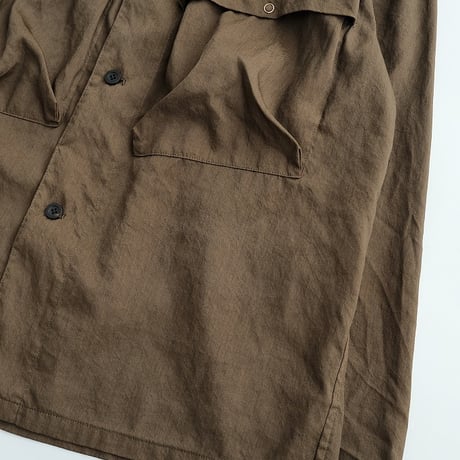 STILL BY HAND(スティルバイハンド )　　　 製品染め シャツジャケット　BL01241　　　　DarkOlive