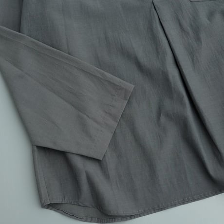STILL BY HAND(スティルバイハンド)　  Cupro mixed pullover shirt　　　　SH10261　　　　Blue Gray